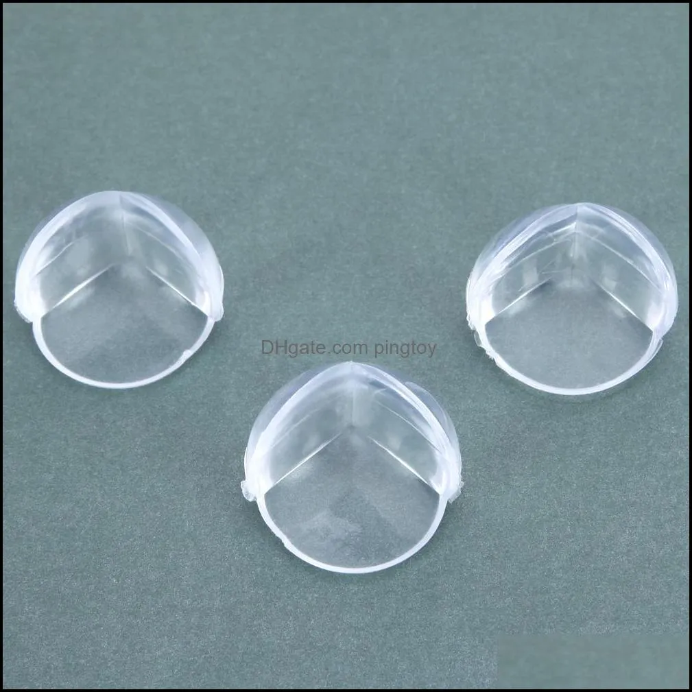 10pcs Baby Safety Spherical Collision Angle of Soft PVC Corner Protector Baby Corner Guards Clear 3cm x 3cm Edge & Corner Guard