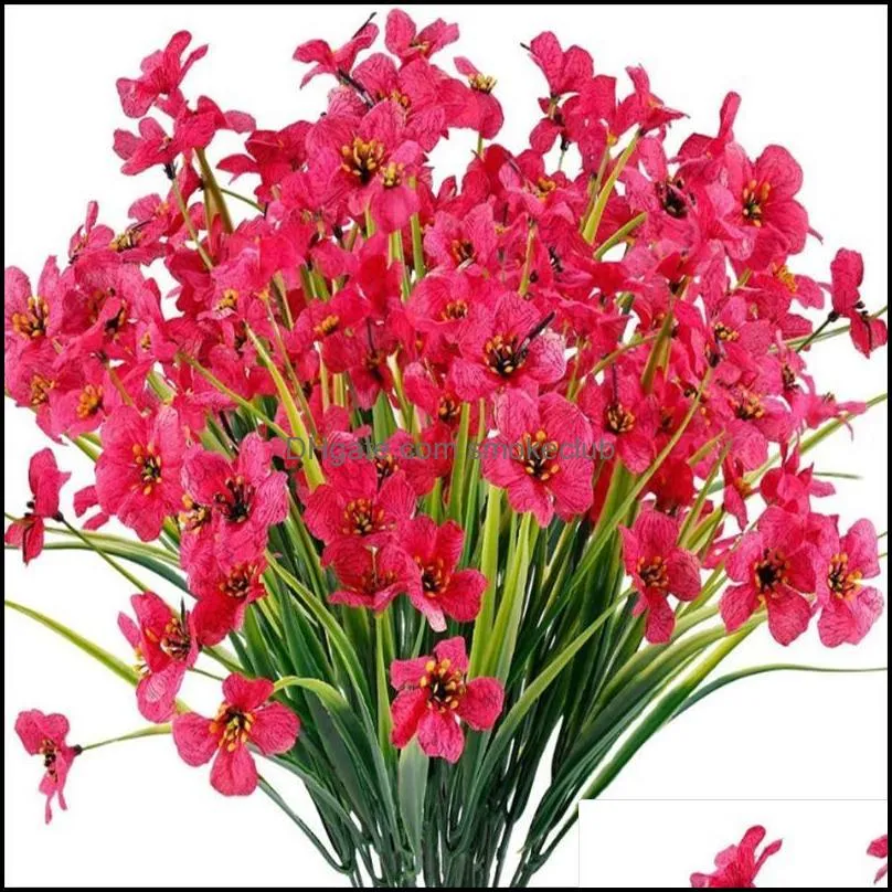 Świąteczne dostawy Partii Ogród Dekoracyjne Kwiaty Wieńce Wysokiej Jakości Wiosna Trawa Mały Plum Blossom Symation Kwiat Home Ślubne restauracja