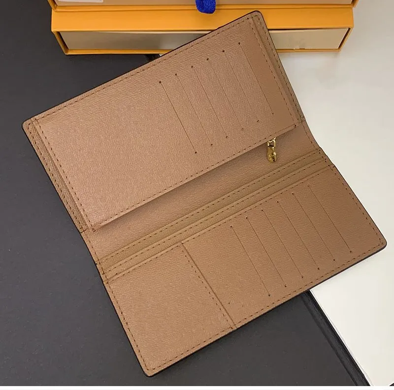 Fashion clutch Genuine leather wallet with box dust bag Women Men Purse Real Images Cheap Wholesale 62665