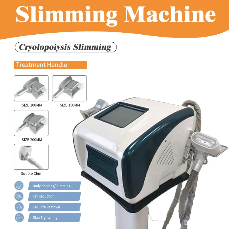 4 I 1 Cryoterapy Slimming Cryo Machine 4 Handtag Fat Freezing Cavitation Lövsugning Fettborttagning Slimmmaskiner