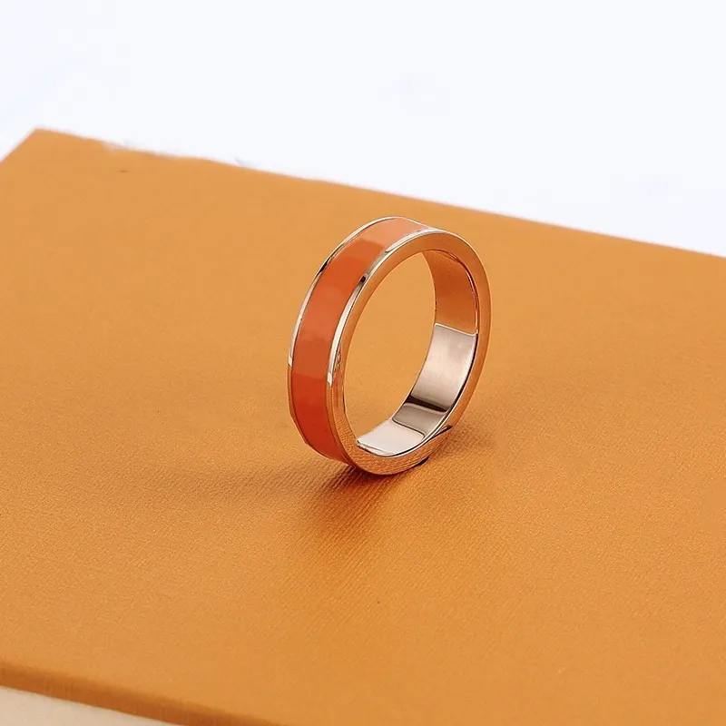 Anéis de grife clássicos de luxo joias de grife titânio aço ouro rosa 18 k moda anel de unhas anéis para mulheres e homens joias de marca