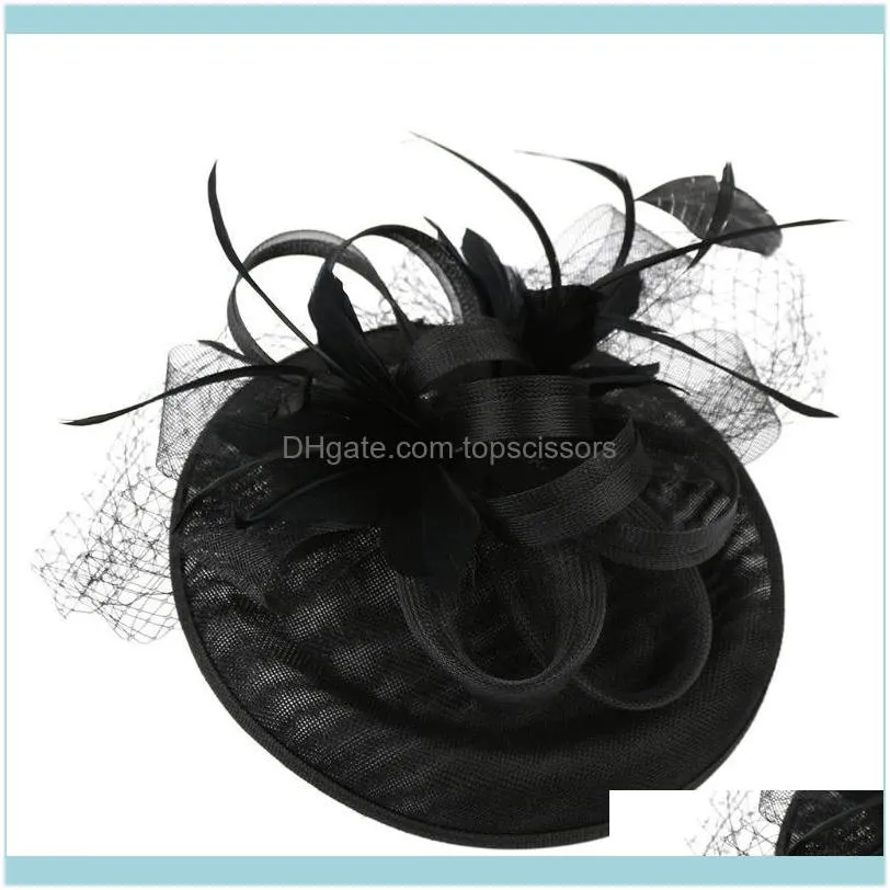 Women`s Elegant Hat Strap Flower Feather Party Hair Clip Headband Accessory Wedding Accessories #41