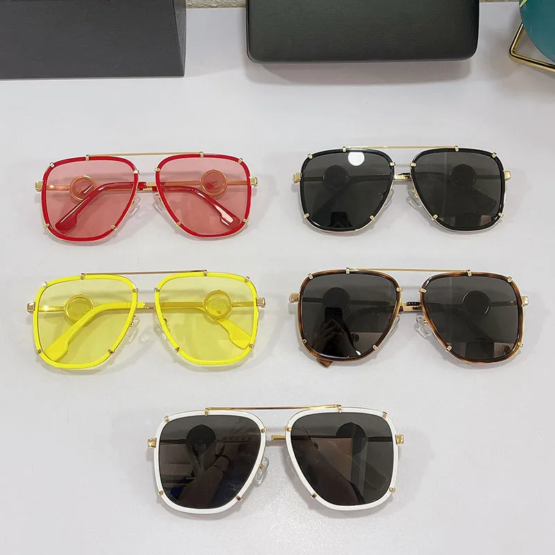 Óculos de sol femininos anti-ultravioleta VE2233 moda simples estilo avant-garde hastes de metal full-frame designer de óculos de proteção