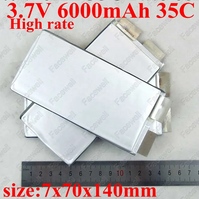 4pcs lithium 3.7v 6000mah 35C lipo bateria 30c 6ah battery 30a For diy 14.8v lipo 4s 5000mah RC toys 8s plane aircraft