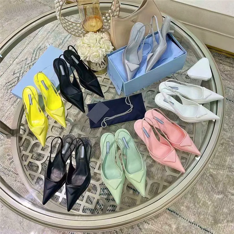 With Box Women Sandal Designer Slides Nylon Gabardine Brushed Leather Slingback Pumps Summer 2021 Screen-printed Flat Flip Flops Classic Shoes