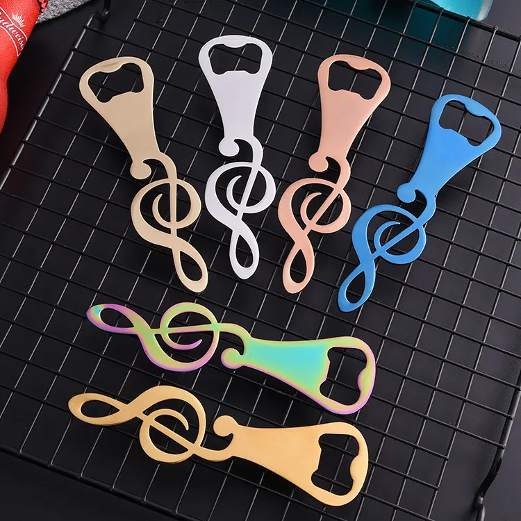 Stainless Steel Bottle Opener Creative Color Notes Bottles Openers Household Home Kitchen Bar Tools