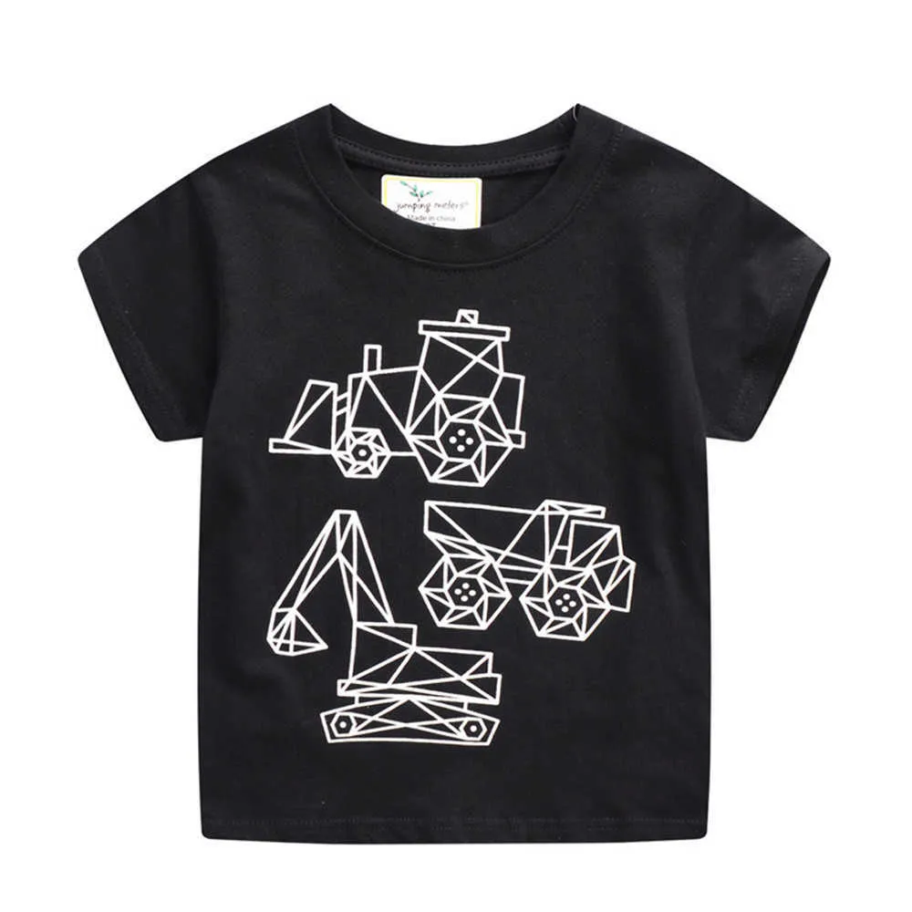 Saut mètres arrivée animaux imprimer 3D coton garçons filles t-shirts bébé vêtements été enfants t-shirts hauts 210529