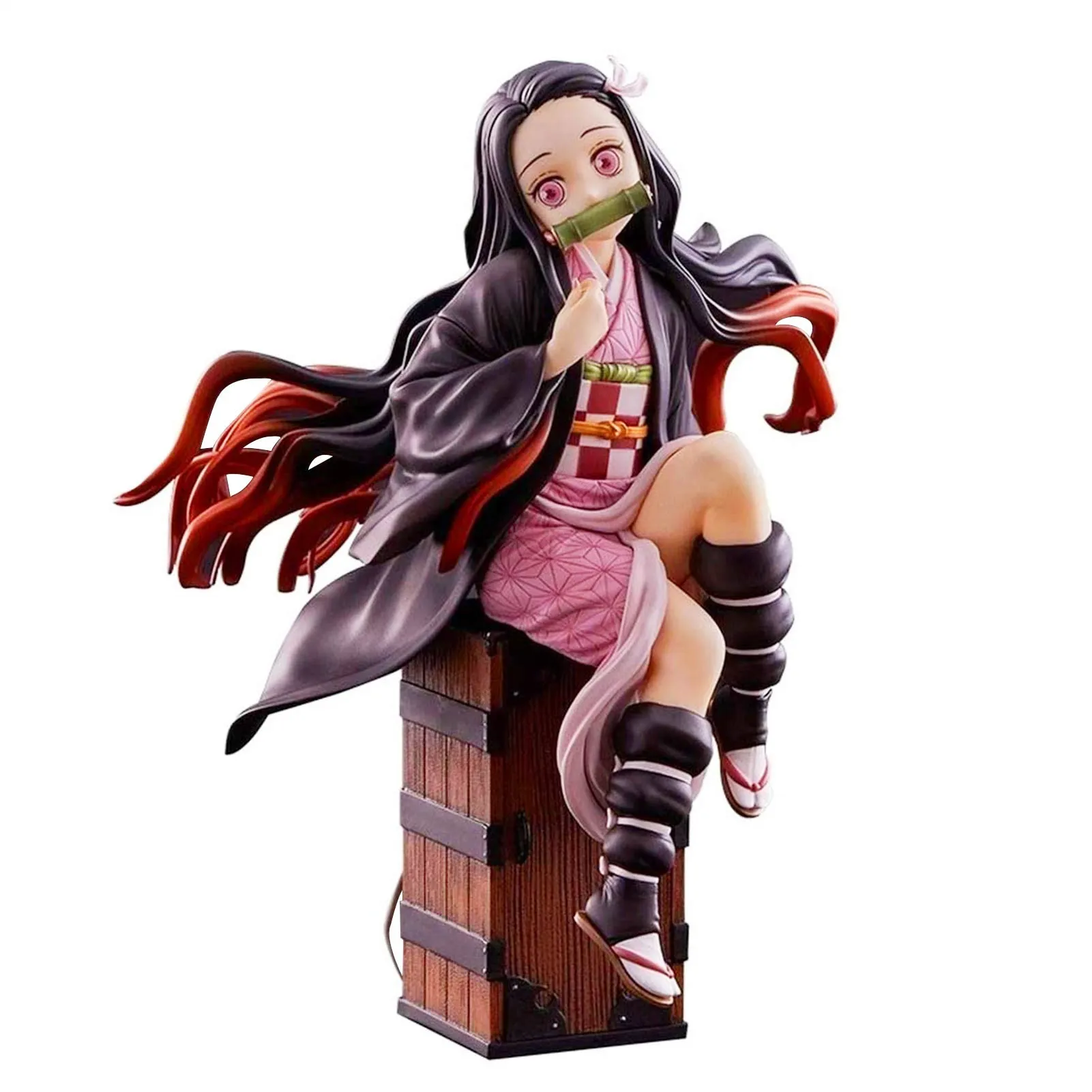 Kimetsu no Yaiba Nezuko Tanjirou Figura Zenitsu PVC Action Figure Anime Demon Slayer Figurine Giocattoli C0220