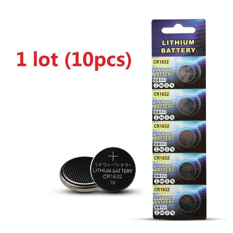 CR1632 Lithium Battery 3v Coin – 5 Pack CR 1632 Cell Batteries for