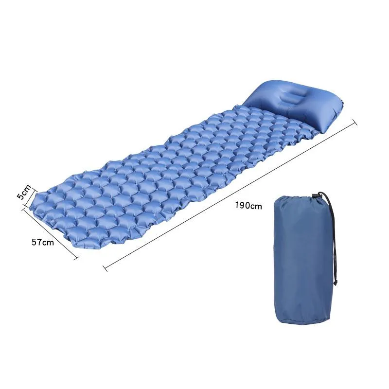 Ultralight Outdoor Opblaasbare Kussen Slaapkampeer Mat Slaapbord Matras Camping Wandelen Travel Colchon Blowble