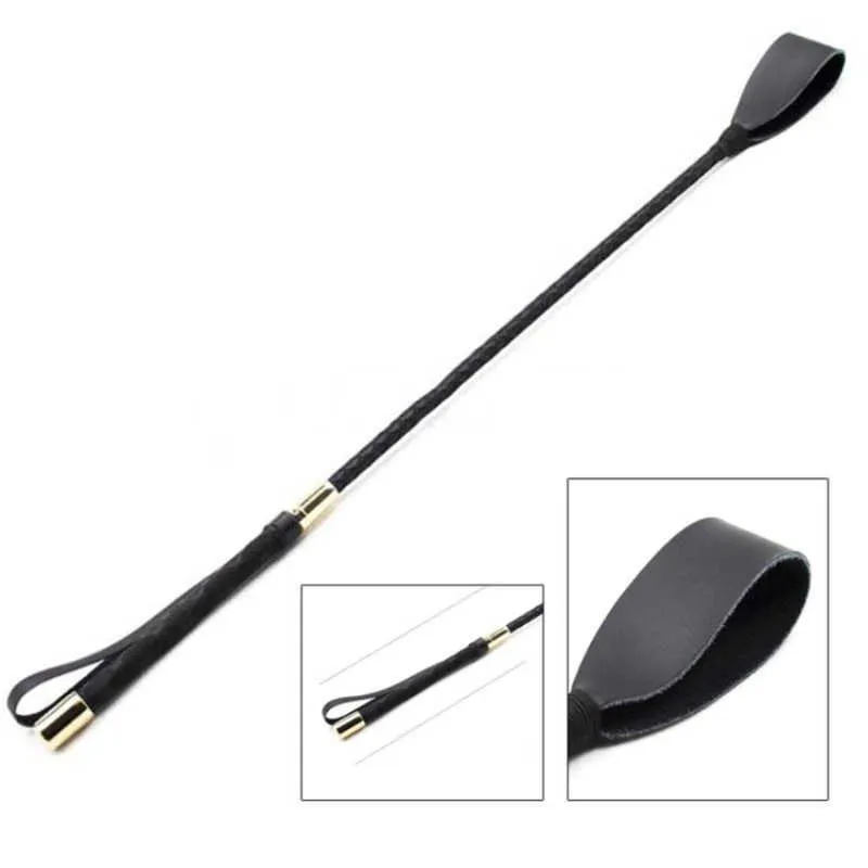 Lederen Whip BDSM Toys Sex Riding Crop Horse Bondage Pony Spanking Knout BDSM Lash Fetish Flogger Sex Product Voor Koppels Dames P0816