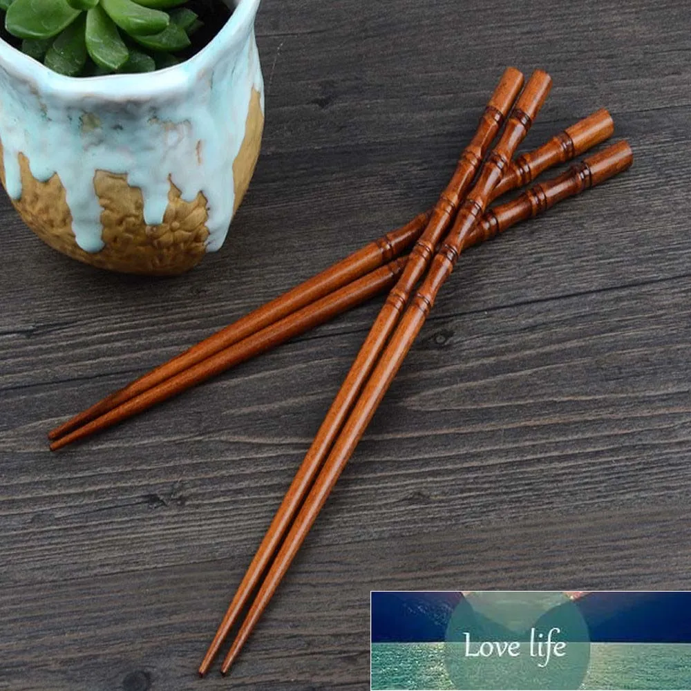 Kreativ naturlig handgjord trä chopstick present porslin chopsticks miljövänliga kinesiska