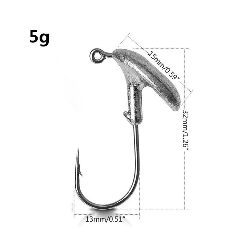 Barbed Tumbler Lead Jig Head Trout Magnet Hooks Set With Various Sizes 3.5g  14g Drop Ship 242S From Bgythh, $23.24