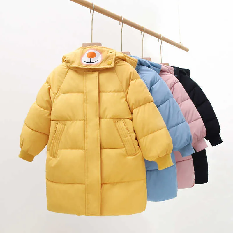 Erkek Ceket Kış Coat Çocuk Ceketler Bebek Kalın Uzun Giyim Çocuklar Sıcak Giyim Kapşonlu Ceket Snowsuit Palto Kız Giysileri H0909
