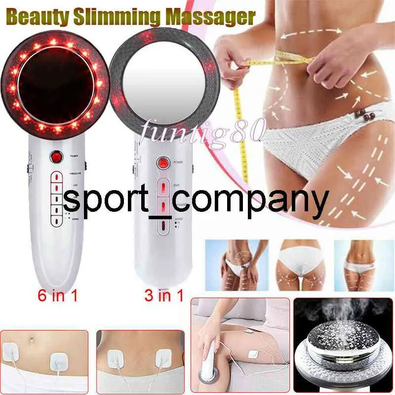3/6 IN 1 Body Massager Ultrasonic Cavitation Slimming Anti-Cellulite Gel Massager Machine Anti Cellulite Remover Face Beauty