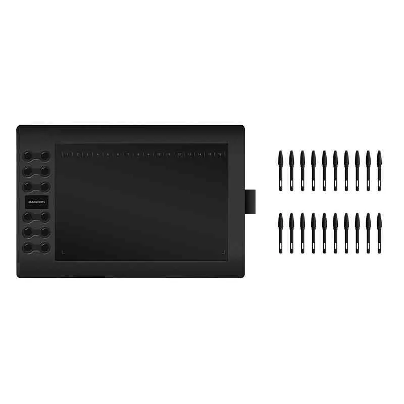 GAOMON M106K 12 Key Pressure Sensitive Drawing Tablet Pen For Graphic