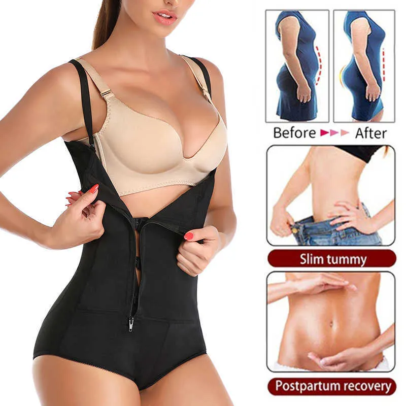 Sous-vêtements amincissants Body Body Shaper Faja Taille Formateur Pour Femme Ventre Réduire Shaper Entrejambe Shapewear Sexy Body Nylon Underwears