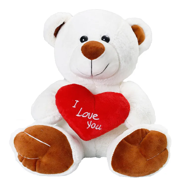 Heart bear bow tie bear plush doll cute cartoon teddy bear gift Valentine s day gift plush toys 25cm