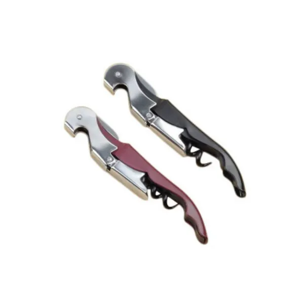 Free Shipping Customize Logo Pocket Bar tool Metal Cork Screw Corkscrew Multi-Function Red Wine bottle Opener RH264012