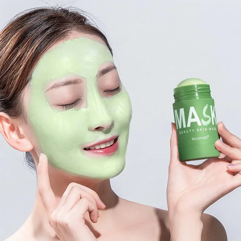Green Tea Cleansing Solid Mask Oil Control Deep Cleansing Beauty Skin