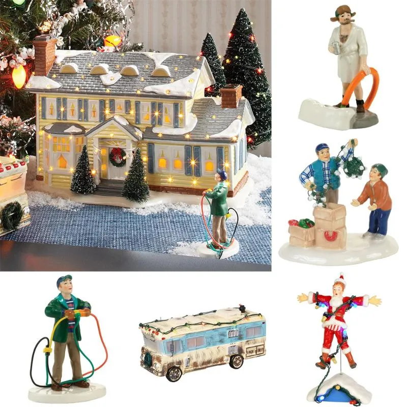 Dekoracje świąteczne Urlopowe Kuzyn Eddie's RV Accessory Figurine Żywice do domu 2022 Navidad Xmas Ornament Prezenty