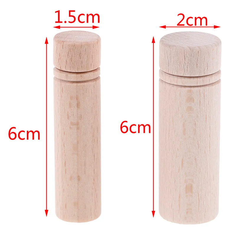 1 PC Drewniane przenośne butelki igła Przechowywanie Case Lesed Container DIY Szycia Haft Pinus Organizer