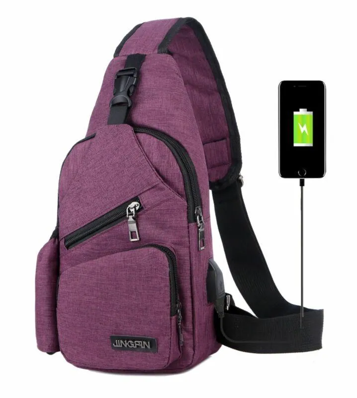 Cintos homens homens nylon sling unissex saco mochila crossbody ombro ombro peito viagens diárias