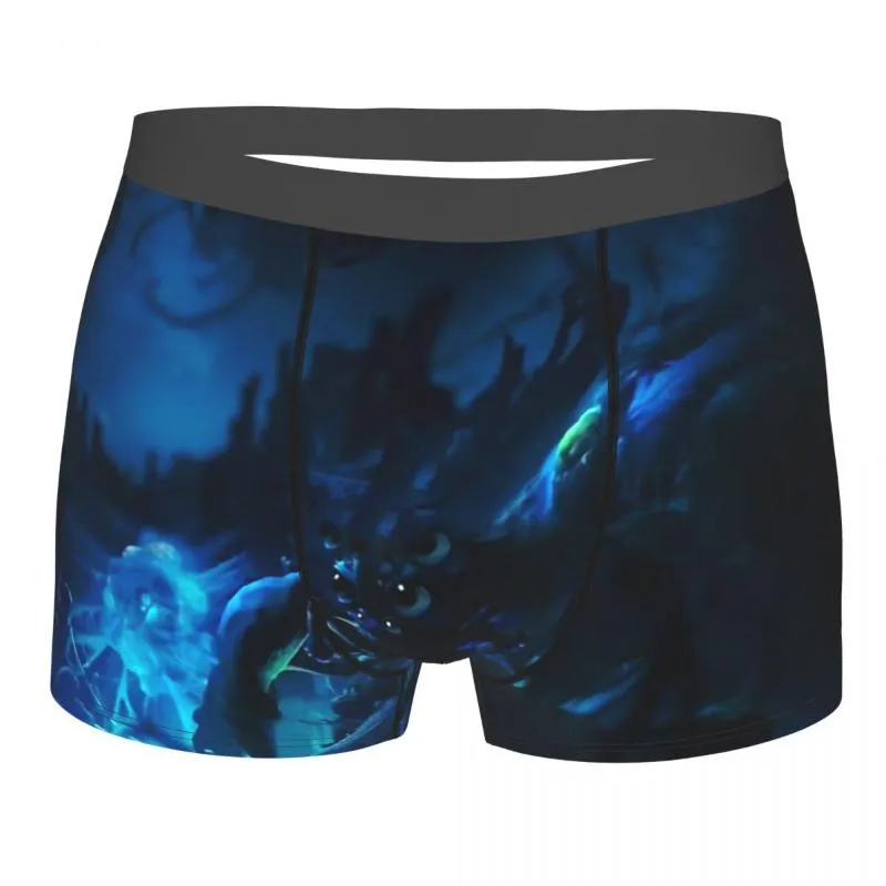 Onderbroeken Ori en de wil van Wisps Platform-Adventure Cotton Slipies Man Ondergoed Sexy Blue Sky Shorts Slips