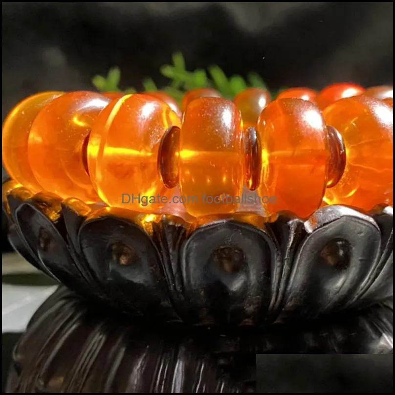 Natural Polish Sea Gold Amber Bracelet Men`s and Women`s Fashion Bracelet Strands