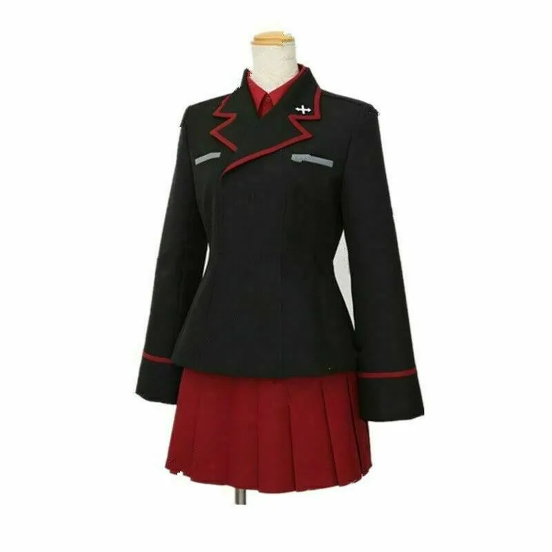 Anime Girls und Panzer Maho Nishizumi Cosplay Costume Uniform Dress Custom Made218y