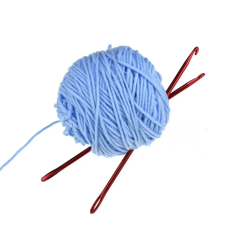 Uxcell 0.2 inch Crochet Hook Knitting Needles for DIY Craft Yarn Aluminum  Blue 6pcs 