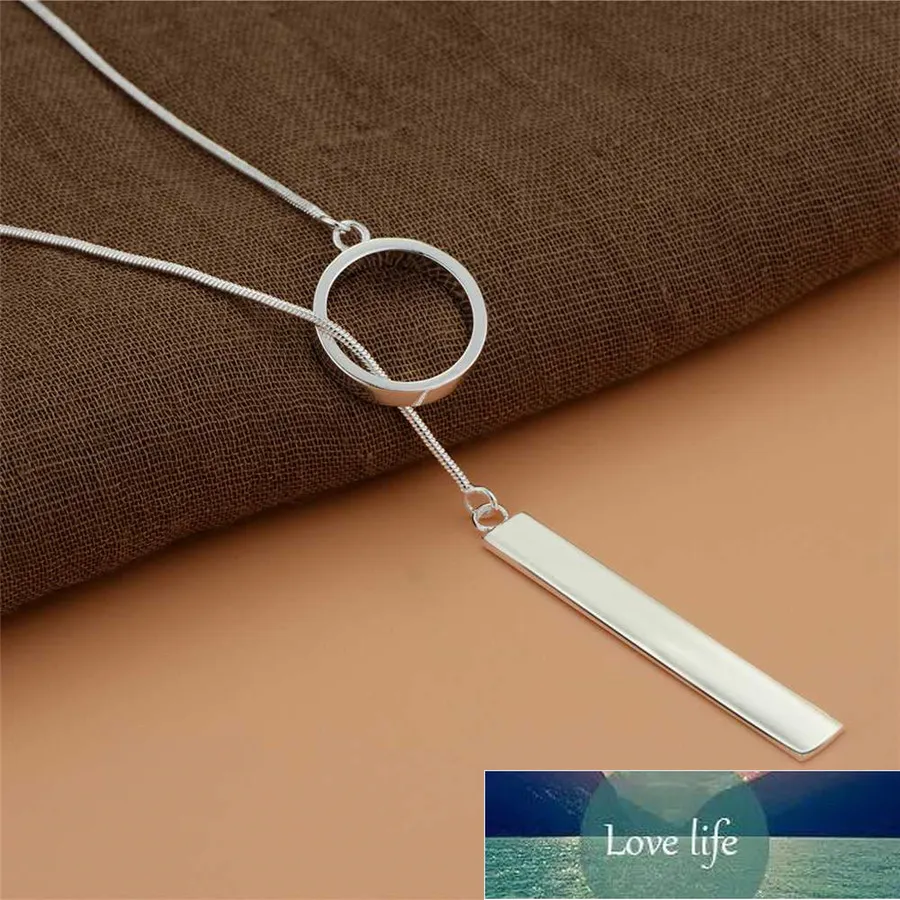 Mode eenvoudige 925 sterling zilveren ketting kwastje jurk vrouw sieraden cadeau fabriek prijs expert ontwerp kwaliteit Nieuwste stijl originele status