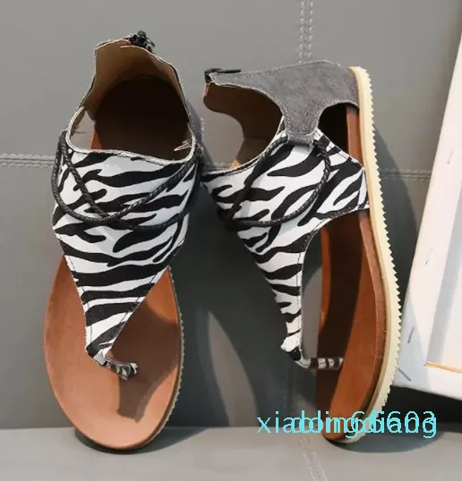 Mode-Femmes Diapositives Designer Tongs Sandale Sexy Girl Leopard Zebra Snake Skin Slipper Sandal Luxury Beach Party Dress Shoes8