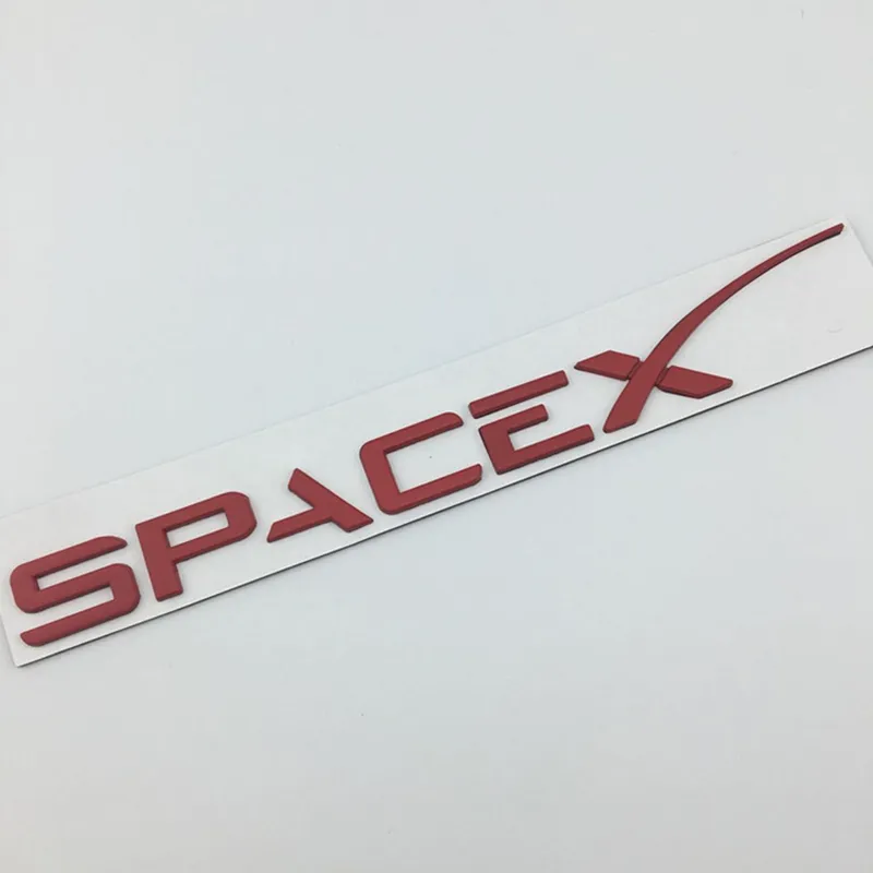 Tesla Model 3 S X Roadster 3D Metal Emblem Space Space Fender Side