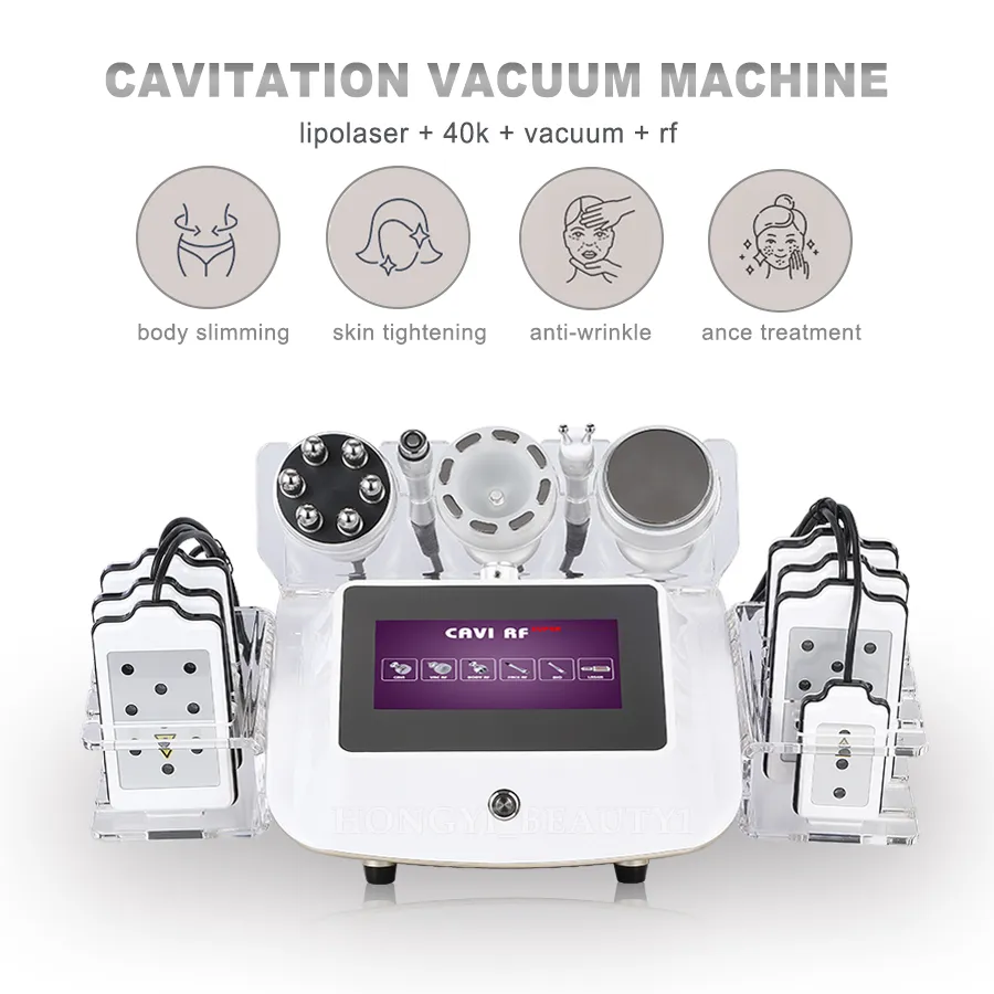 RF Radio Frequency Ultrasound Cavitation Slant Machine 40K Ultraljudslipolaser Vaccum Body Weight Loss Cavi Lipo Contouring