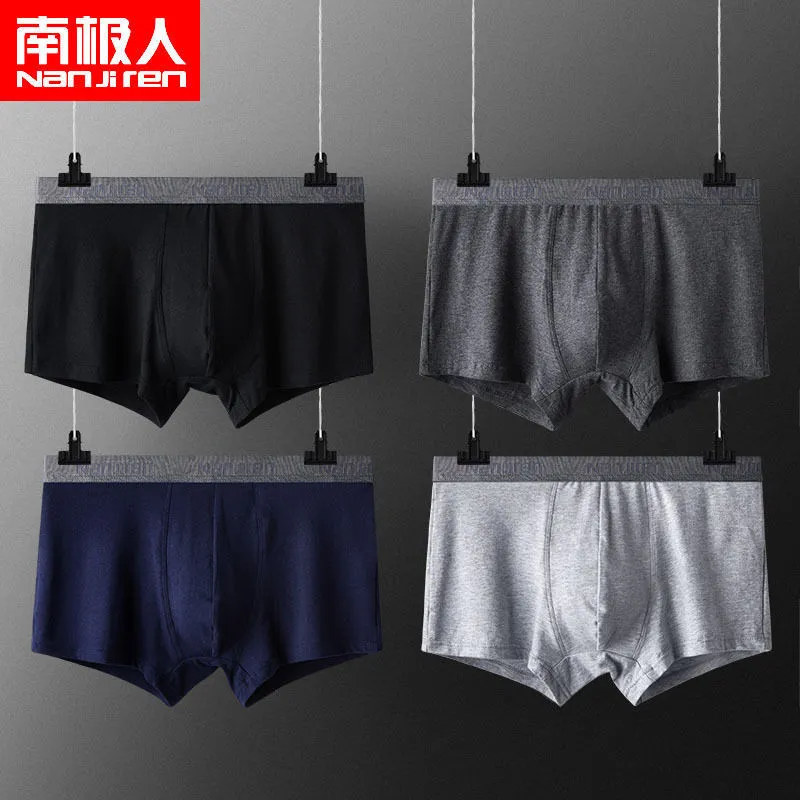 4 teile/los Weiche Bequeme Herren Unterwäsche Boxer Kurze Shorts Berühmte Brief Um Jugend Sexy Boxer Baumwolle Herren Penis Boxer Homme