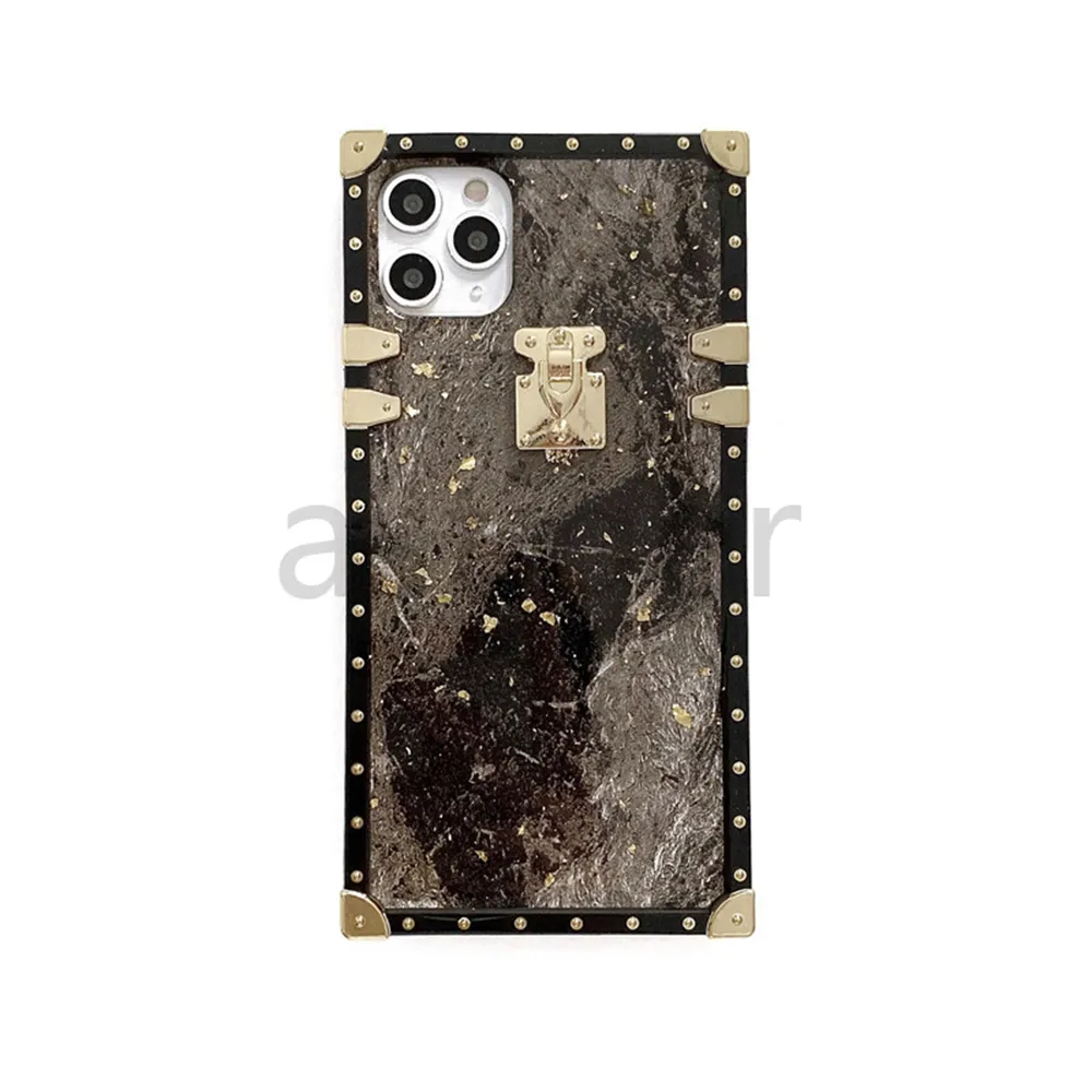 Квадратный Мрамор Трещины Шаблон Моды Дизайнеры Телефона Чехлы Для IPhone  12 11 Pro Mini XR XS MAX 7 8 Плюс Золотая Фольга Крышка Фольги От Astiger,  386 руб. | DHgate