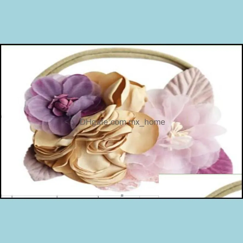 Hair Accessories Children`s Head Flower Headband Headdress Simulation Baby Hairband Mori Girl  Pastoral Style Party