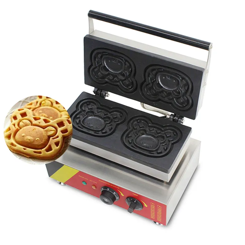 New Electric Bear Waffle Maker Little Bear Taiyaki Waffle Maker Machine Baking Equipment
