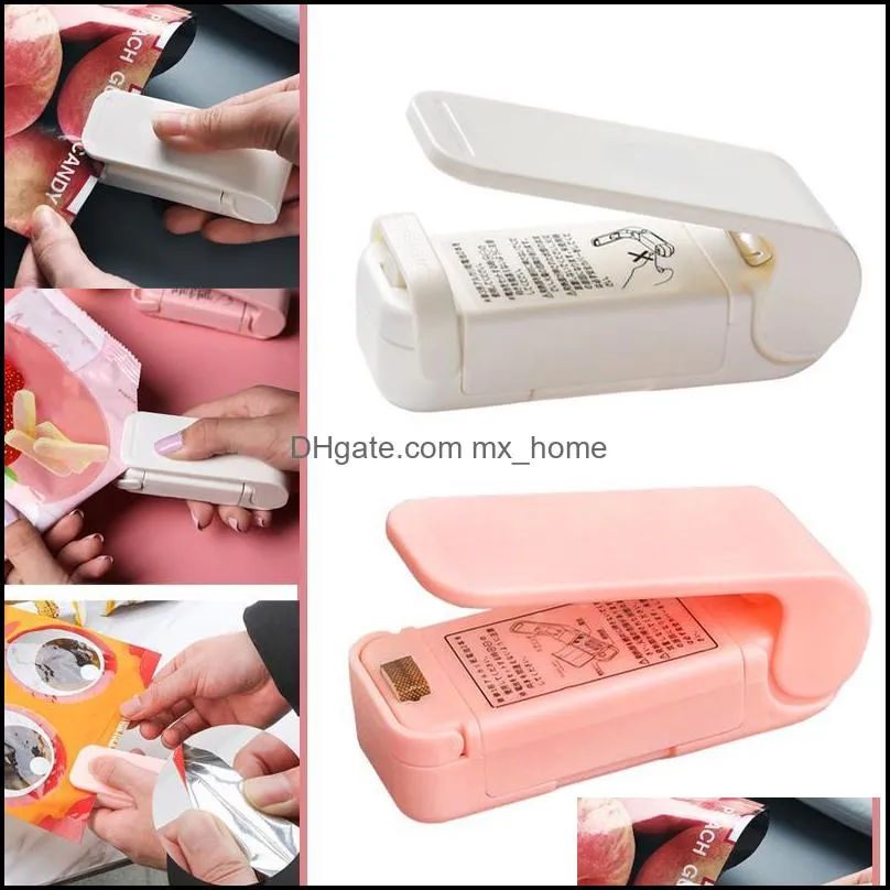 Household Portable Mini Heat Handheld Sealing Machine For Snack Kitchen Accessories PW Bag Clips