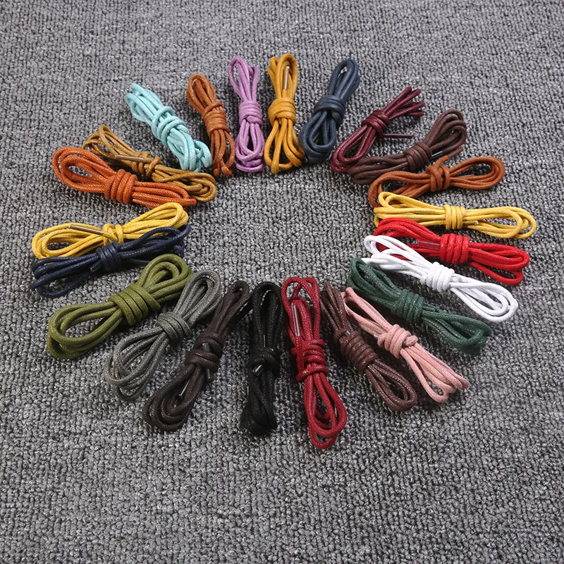 Fashion Wax rope 18 colors elastic 100cm Outdoor circular shoes ropes Free TNT Fedex DHL UPS