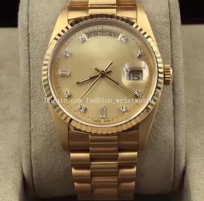 Boîte d'origine montres mécaniques 218206 41mm diamant automatique cadran bleu glace Bracelet en acier inoxydable montres de luxe pour hommes