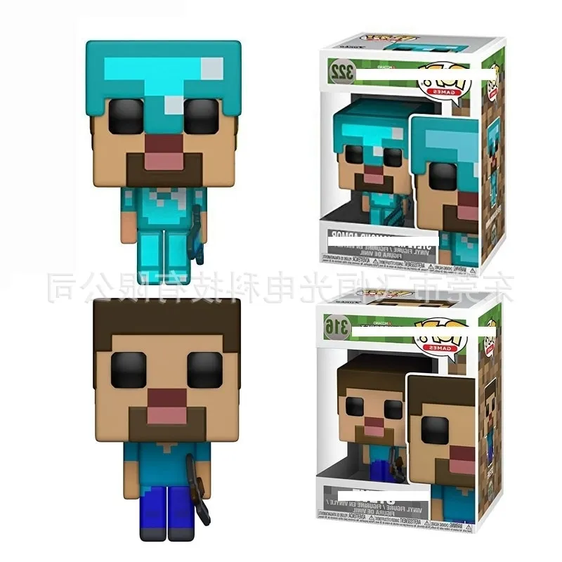 Funko Pop My World Around Minecraft Steve Crawler Coolie Afraid Of Hand  Made Figure From Trendoff2, $2.02