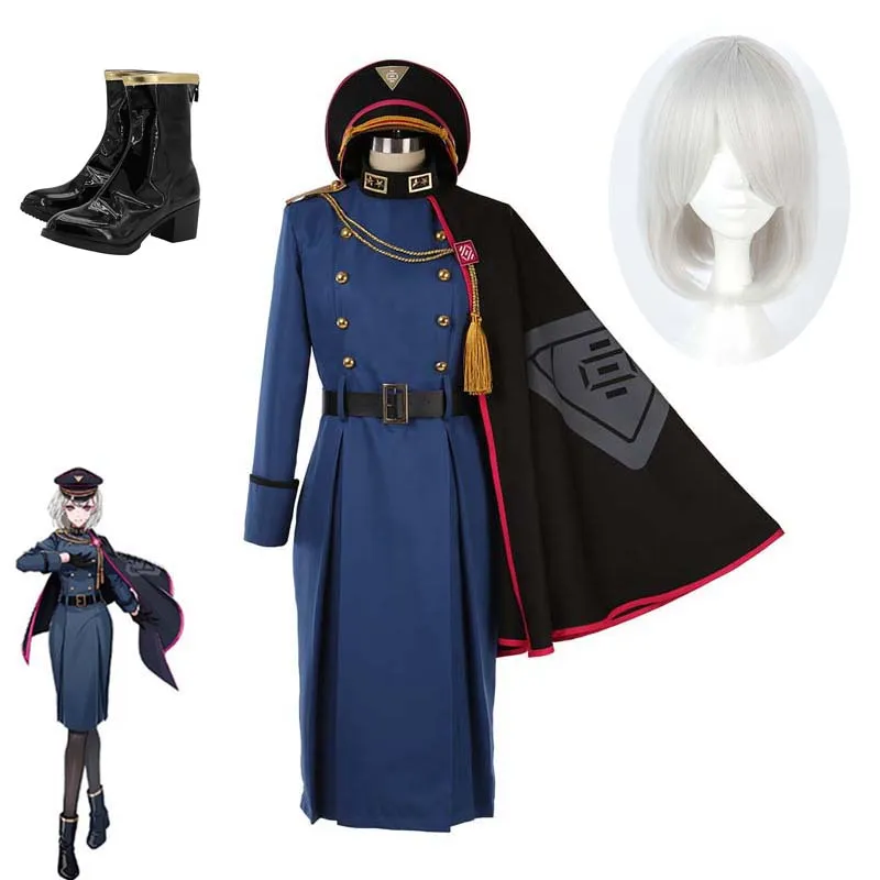 Anime Division Rap bataille DRB hypnose micro Aohitsugi Nemu Cosplay Costume uniforme vêtements perruque chaussures