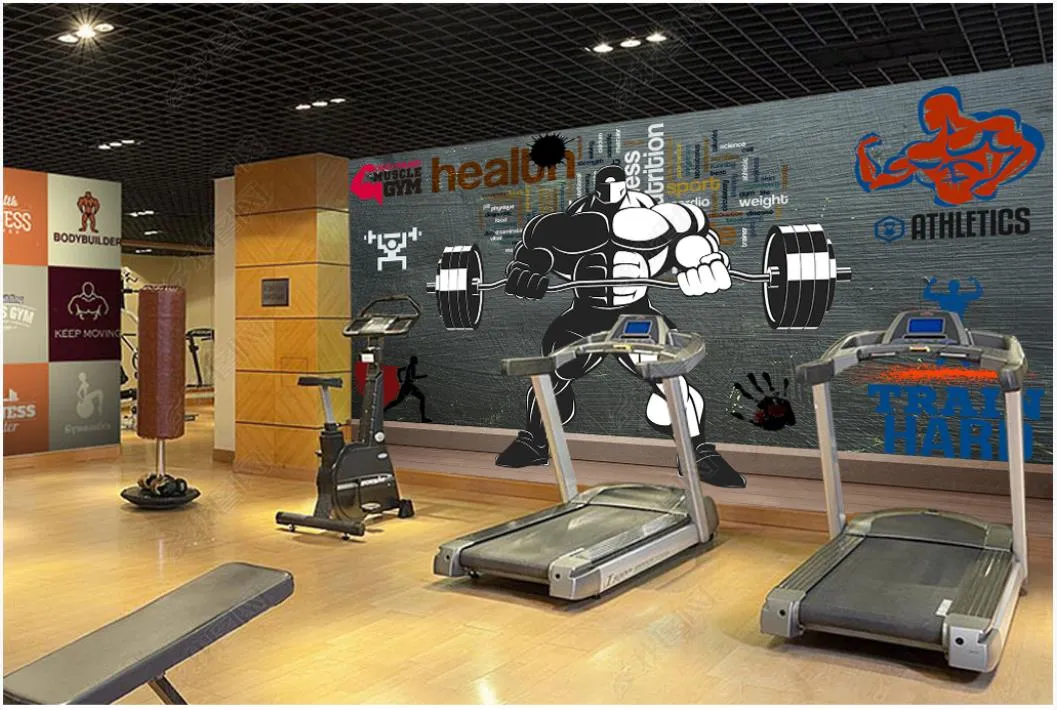 Modern Beauty Boxing Fitness Bar Custom Mural Sports Venue 3D Photo Wall  Paper Gym Industrial Decor