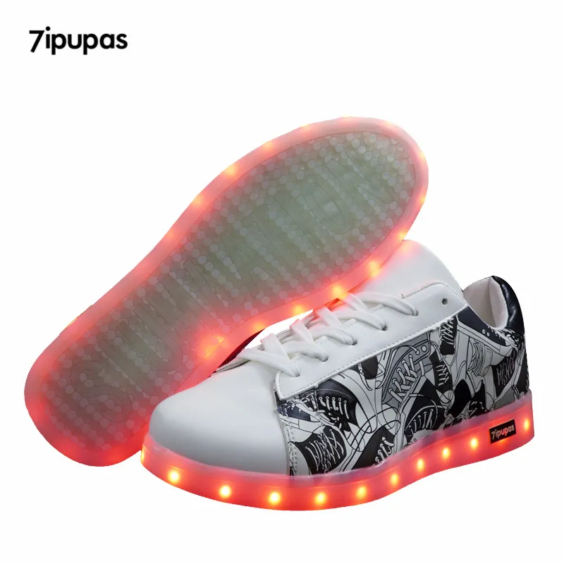 Luminous Sneakers/USB Student Child Shoes With Light Up Sole For Kids Boys&Girls Basket Led Enfant Glowing sneaker Led Feminino