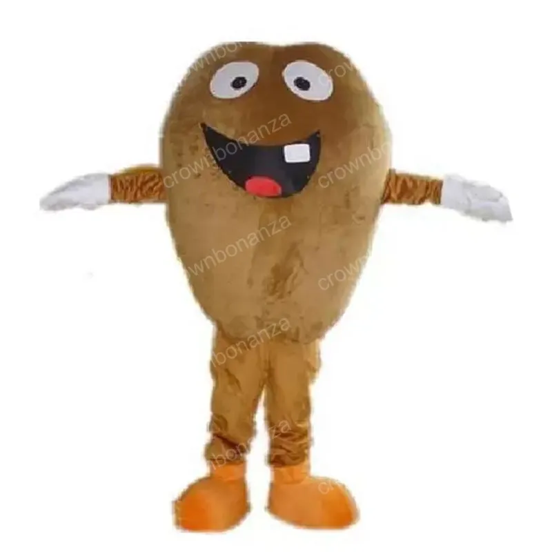 Costume de mascotte de grain de café d'Halloween tenues de personnage de dessin animé de qualité supérieure adultes taille carnaval de noël fête d'anniversaire tenue de plein air