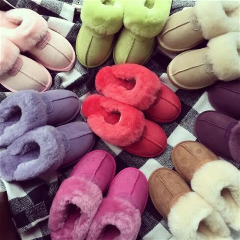 2021 Hot sell Classic design style Warm slippers goat skin sheepskin snow boots Martin boots short women boots keep warm shoes Boy girl