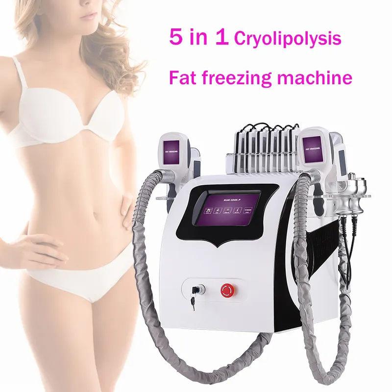 Cryolipolys Fat Freeze Machine Lipolaser Fatreduction Kryoterapi Lipo Laser Ultraljuds kavitation RF Slimming Skönhetsmaskiner