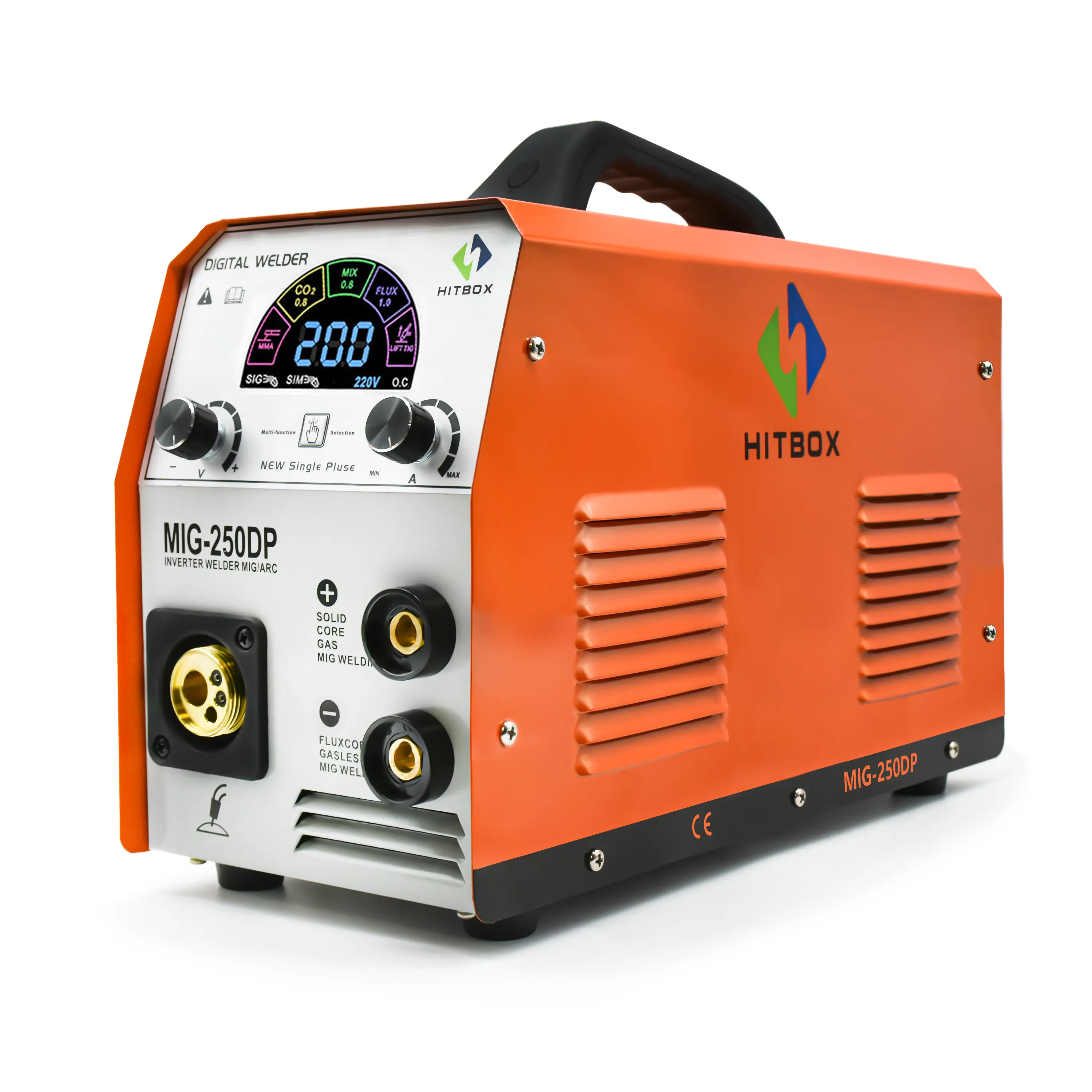 HITBOX MIG Welder Semi Automatic Pulse Aluminum Welding Machine